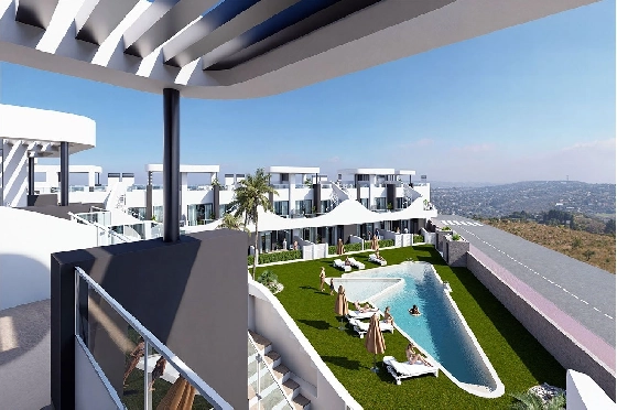 Erdgeschoss Apartment in San Fulgencio zu verkaufen, Woongedeelte 133 m², Zustand Erstbezug, 3 Slaapkamers, 2 Badkamers, Pool, ref.: HA-SFN-131-A03-7