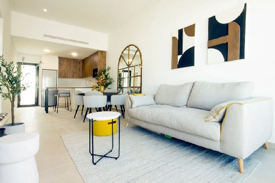 Erdgeschoss Apartment in San Fulgencio zu verkaufen, Woongedeelte 133 m², Zustand Erstbezug, 3 Slaapkamers, 2 Badkamers, Pool, ref.: HA-SFN-131-A03-8