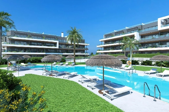 Penthouse Apartment in Torrevieja zu verkaufen, Woongedeelte 137 m², Zustand Erstbezug, Klimaanlage, 2 Slaapkamers, 2 Badkamers, Pool, ref.: HA-TON-270-A04-12
