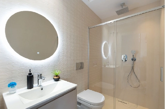 Doppelhaushälfte in La Marina zu verkaufen, Wohnfläche 99 m², Zustand Erstbezug, Klimaanlage, Grundstück 137 m², 3 Schlafzimmer, 3 Badezimmer, Pool, ref.: HA-MAN-253-D01-14