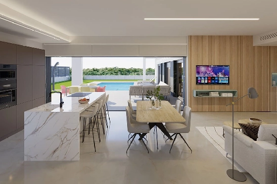 Villa in Algorfa zu verkaufen, Woongedeelte 318 m², Zustand Erstbezug, Grondstuk 455 m², 3 Slaapkamers, 2 Badkamers, Pool, ref.: HA-ARN-140-E04-4