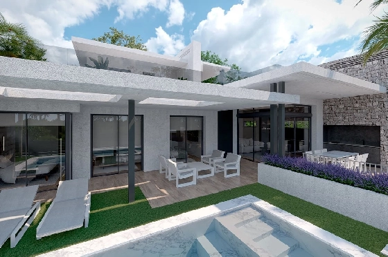 Villa in Los Alcazares zu verkaufen, Woongedeelte 426 m², Zustand Erstbezug, Klimaanlage, Grondstuk 394 m², 3 Slaapkamers, 2 Badkamers, Pool, ref.: HA-LAN-470-E02-3