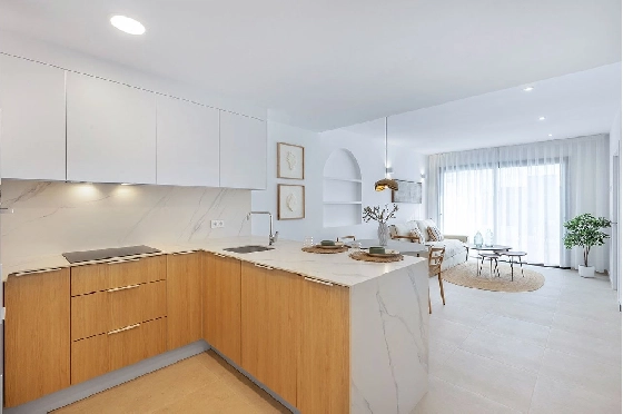 Etagen Apartment in Los Alcazares zu verkaufen, Woongedeelte 102 m², Zustand Erstbezug, 3 Slaapkamers, 2 Badkamers, Pool, ref.: HA-LAN-436-A02-11