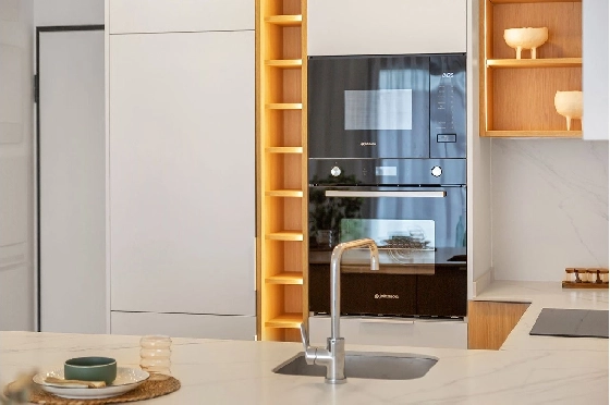 Etagen Apartment in Los Alcazares zu verkaufen, Woongedeelte 102 m², Zustand Erstbezug, 3 Slaapkamers, 2 Badkamers, Pool, ref.: HA-LAN-436-A02-17