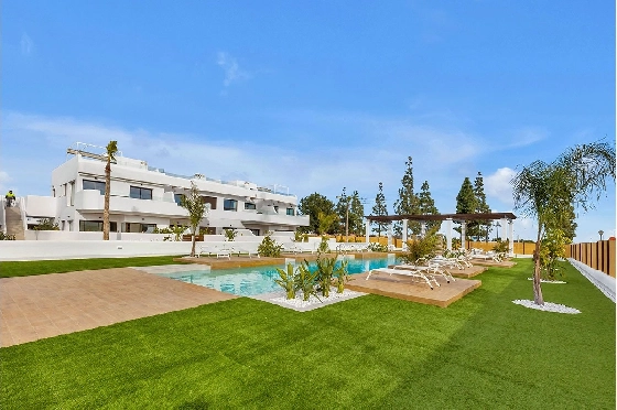 Etagen Apartment in Los Alcazares zu verkaufen, Woongedeelte 102 m², Zustand Erstbezug, 3 Slaapkamers, 2 Badkamers, Pool, ref.: HA-LAN-436-A02-2