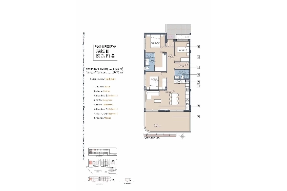 Etagen Apartment in Los Alcazares zu verkaufen, Woongedeelte 102 m², Zustand Erstbezug, 3 Slaapkamers, 2 Badkamers, Pool, ref.: HA-LAN-436-A02-21