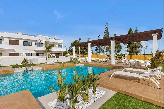 Penthouse Apartment in Los Alcazares zu verkaufen, Woongedeelte 137 m², Zustand Erstbezug, 2 Slaapkamers, 2 Badkamers, Pool, ref.: HA-LAN-436-A03-3