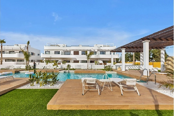 Penthouse Apartment in Los Alcazares zu verkaufen, Woongedeelte 137 m², Zustand Erstbezug, 2 Slaapkamers, 2 Badkamers, Pool, ref.: HA-LAN-436-A04-4