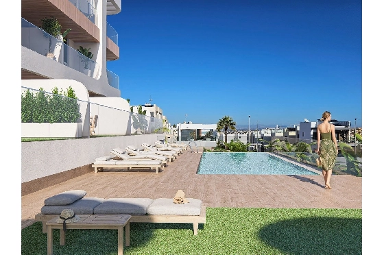 Penthouse Apartment in Benijofar zu verkaufen, Woongedeelte 182 m², Zustand Erstbezug, 3 Slaapkamers, 2 Badkamers, Pool, ref.: HA-BNN-319-A02-2