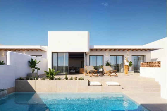 Villa in Dolores zu verkaufen, Woongedeelte 130 m², Zustand Erstbezug, Grondstuk 186 m², 3 Slaapkamers, 2 Badkamers, Pool, ref.: HA-DON-142-R01-1