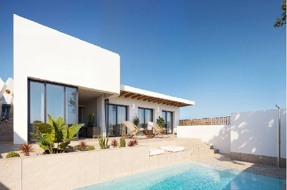 Villa in Dolores zu verkaufen, Woongedeelte 130 m², Zustand Erstbezug, Grondstuk 186 m², 3 Slaapkamers, 2 Badkamers, Pool, ref.: HA-DON-142-R01-2
