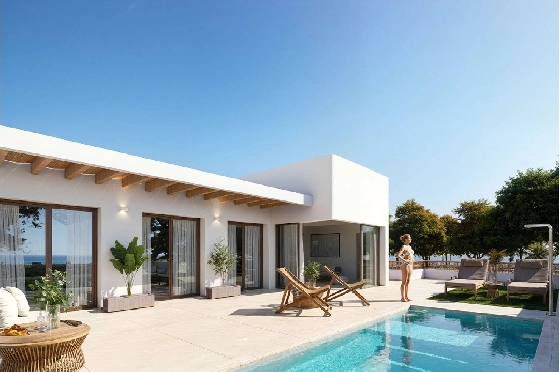 Villa in Dolores zu verkaufen, Woongedeelte 130 m², Zustand Erstbezug, Grondstuk 186 m², 3 Slaapkamers, 2 Badkamers, Pool, ref.: HA-DON-142-R01-3