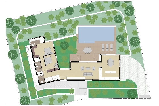 Villa in Javea zu verkaufen, Woongedeelte 300 m², Bouwjaar 2026, Klimaanlage, Grondstuk 1000 m², 3 Slaapkamers, 3 Badkamers, Pool, ref.: AM-12658DA-6