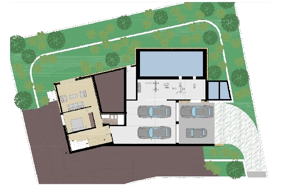 Villa in Javea zu verkaufen, Woongedeelte 300 m², Bouwjaar 2026, Klimaanlage, Grondstuk 1000 m², 3 Slaapkamers, 3 Badkamers, Pool, ref.: AM-12658DA-7