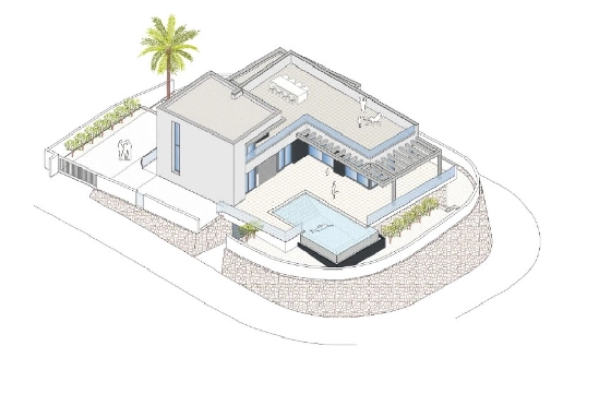 Villa in Moraira(Benimeit) zu verkaufen, Woongedeelte 310 m², Grondstuk 817 m², 3 Slaapkamers, 2 Badkamers, Pool, ref.: COB-8248MOR-10535-20