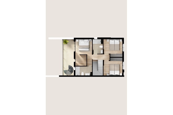 Villa in Finestrat(Balcon de Finestrat) zu verkaufen, Woongedeelte 158 m², Grondstuk 431 m², 4 Slaapkamers, 3 Badkamers, Pool, ref.: TW-BREEZE-74-16
