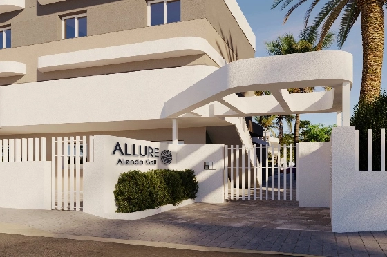 Doppelhaushälfte in Monforte Del Cid(Alenda Golf) zu verkaufen, Woongedeelte 123 m², Grondstuk 156 m², 3 Slaapkamers, 2 Badkamers, Pool, ref.: TW-ALLURE-13-10