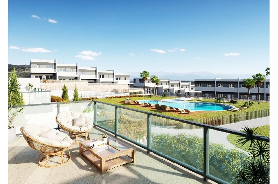 Stadthaus in Finestrat(Balcon de Finestrat) zu verkaufen, Woongedeelte 118 m², Grondstuk 237 m², 3 Slaapkamers, 3 Badkamers, Pool, ref.: TW-NATURE-34-1