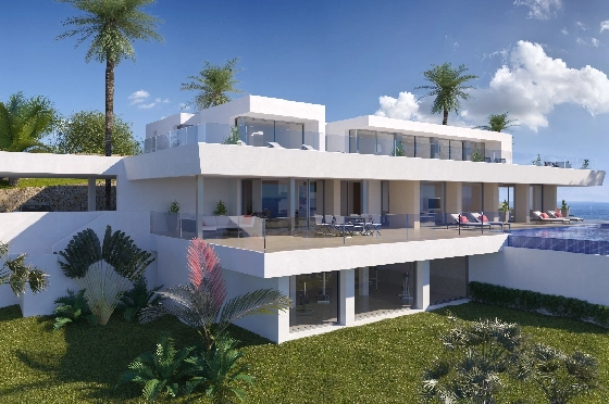 Villa in Benitachell(Cumbre del Sol) zu verkaufen, Woongedeelte 506 m², Grondstuk 2393 m², 6 Slaapkamers, 7 Badkamers, Pool, ref.: VA-21294-4