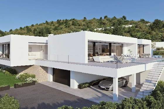 Villa in Benitachell(Cumbre del Sol) zu verkaufen, Woongedeelte 313 m², Grondstuk 1338 m², 4 Slaapkamers, 6 Badkamers, Pool, ref.: VA-21558-4