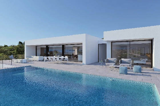 Villa in Benitachell(Cumbre del Sol) zu verkaufen, Woongedeelte 313 m², Grondstuk 1338 m², 4 Slaapkamers, 6 Badkamers, Pool, ref.: VA-21558-5