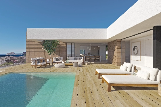 Villa in Benitachell(Cumbre del Sol) zu verkaufen, Woongedeelte 253 m², Grondstuk 951 m², 3 Slaapkamers, 4 Badkamers, Pool, ref.: VA-22477-9