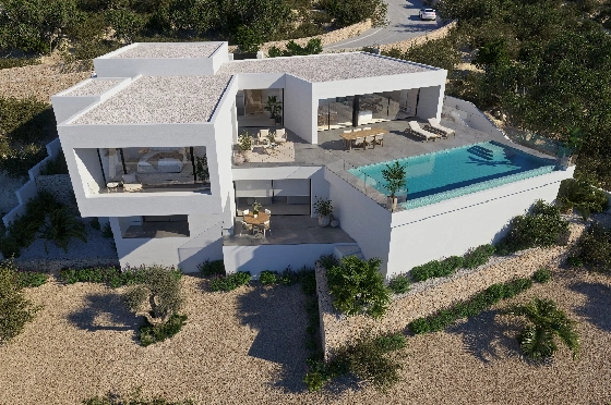 Villa in Benitachell(Cumbre del Sol) zu verkaufen, Woongedeelte 266 m², Grondstuk 1000 m², 3 Slaapkamers, 4 Badkamers, Pool, ref.: VA-22487-2
