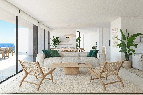 Villa in Benitachell(Cumbre del Sol) zu verkaufen, Woongedeelte 266 m², Grondstuk 1000 m², 3 Slaapkamers, 4 Badkamers, Pool, ref.: VA-22487-4
