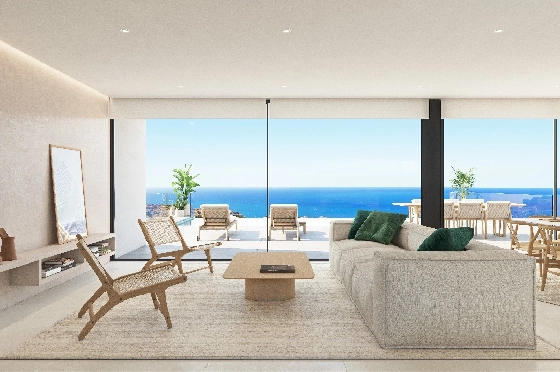Villa in Benitachell(Cumbre del Sol) zu verkaufen, Woongedeelte 266 m², Grondstuk 1000 m², 3 Slaapkamers, 4 Badkamers, Pool, ref.: VA-22487-5