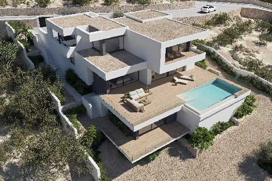 Villa in Benitachell(Cumbre del Sol) zu verkaufen, Woongedeelte 272 m², Grondstuk 1020 m², 3 Slaapkamers, 4 Badkamers, Pool, ref.: VA-22646-4
