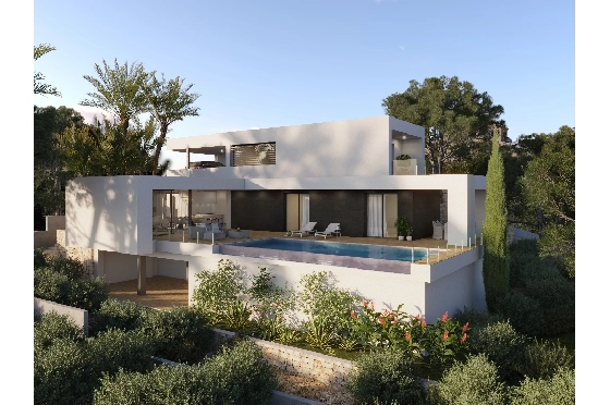 Villa in Benitachell(Cumbre del Sol) zu verkaufen, Woongedeelte 190 m², Grondstuk 817 m², 3 Slaapkamers, 4 Badkamers, Pool, ref.: VA-22894-1