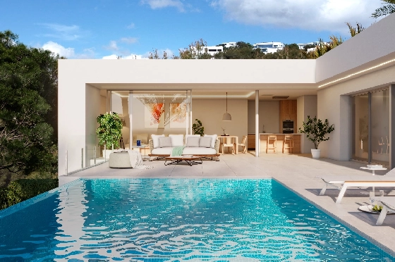 Villa in Benitachell(Cumbre del Sol) zu verkaufen, Woongedeelte 215 m², Grondstuk 813 m², 4 Slaapkamers, 5 Badkamers, Pool, ref.: VA-22899-3
