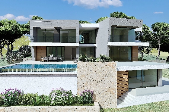 Villa in Benitachell(Benitatxell) zu verkaufen, Woongedeelte 298 m², Grondstuk 1149 m², 3 Slaapkamers, 4 Badkamers, Pool, ref.: VA-22941-2