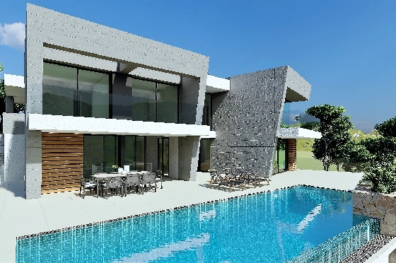 Villa in Benitachell(Benitatxell) zu verkaufen, Woongedeelte 298 m², Grondstuk 1149 m², 3 Slaapkamers, 4 Badkamers, Pool, ref.: VA-22941-6