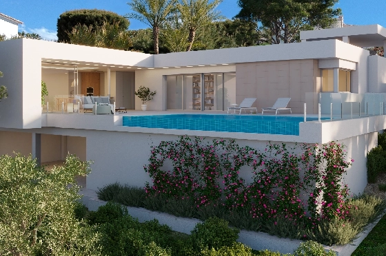 Villa in Benitachell(Cumbre del Sol) zu verkaufen, Woongedeelte 142 m², Grondstuk 956 m², 3 Slaapkamers, 3 Badkamers, Pool, ref.: VA-22965-2
