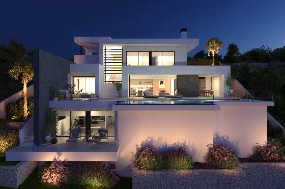 Villa in Benitachell(Benitatxell) zu verkaufen, Woongedeelte 215 m², Grondstuk 824 m², 3 Slaapkamers, 4 Badkamers, Pool, ref.: VA-23232-2