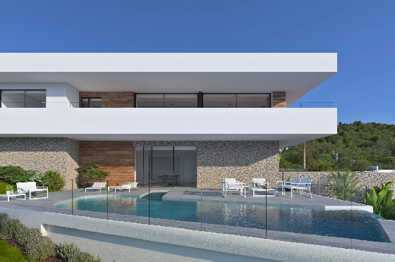 Villa in Benitachell(Cumbre del Sol) zu verkaufen, Woongedeelte 267 m², Grondstuk 963 m², 3 Slaapkamers, 4 Badkamers, Pool, ref.: VA-23300-4