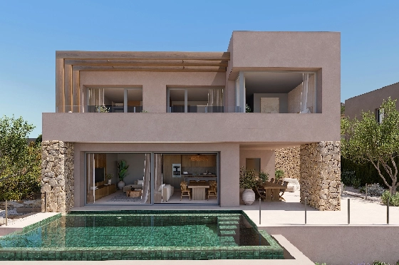Villa in Lliber(Vall de Pop) zu verkaufen, Woongedeelte 165 m², Grondstuk 439 m², 3 Slaapkamers, 3 Badkamers, Pool, ref.: VA-23426-2