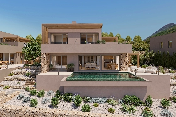 Villa in Lliber(Vall de Pop) zu verkaufen, Woongedeelte 165 m², Grondstuk 437 m², 3 Slaapkamers, 3 Badkamers, Pool, ref.: VA-23429-12