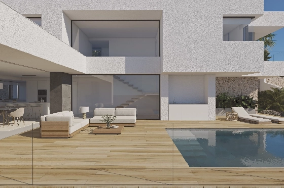 Villa in Benitachell(Cumbre del Sol) zu verkaufen, Woongedeelte 193 m², Grondstuk 878 m², 3 Slaapkamers, 3 Badkamers, Pool, ref.: VA-23251-2