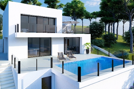 Villa in Benitachell(Cumbre del Sol) zu verkaufen, Woongedeelte 143 m², Grondstuk 479 m², 2 Slaapkamers, 3 Badkamers, Pool, ref.: VA-23943-2