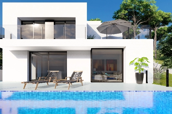 Villa in Benitachell(Cumbre del Sol) zu verkaufen, Woongedeelte 143 m², Grondstuk 479 m², 2 Slaapkamers, 3 Badkamers, Pool, ref.: VA-23943-3