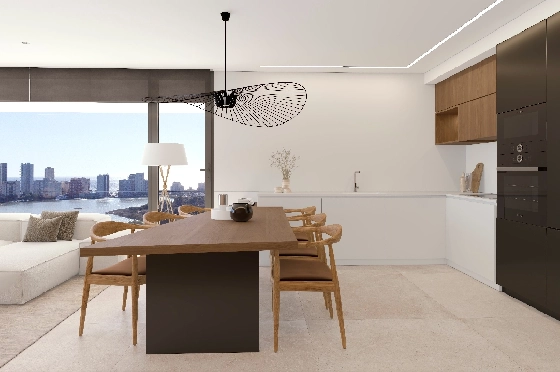Apartment in Calpe(Calpe) zu verkaufen, Woongedeelte 91 m², 2 Slaapkamers, 2 Badkamers, Pool, ref.: VA-EBB13-10