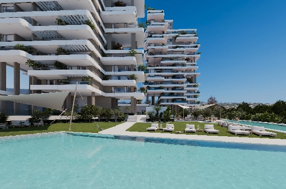 Apartment in Calpe(Calpe) zu verkaufen, Woongedeelte 91 m², 2 Slaapkamers, 2 Badkamers, Pool, ref.: VA-EBB13-6