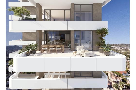 Apartment in Calpe(Calpe) zu verkaufen, Woongedeelte 106 m², 3 Slaapkamers, 2 Badkamers, Pool, ref.: VA-EBB14-12