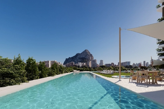 Apartment in Calpe(Calpe) zu verkaufen, Woongedeelte 106 m², 3 Slaapkamers, 2 Badkamers, Pool, ref.: VA-EBB14-15