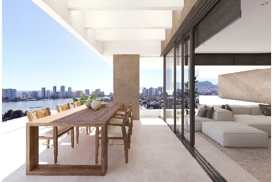 Apartment in Calpe(Calpe) zu verkaufen, Woongedeelte 91 m², 2 Slaapkamers, 2 Badkamers, Pool, ref.: VA-EBB18-11
