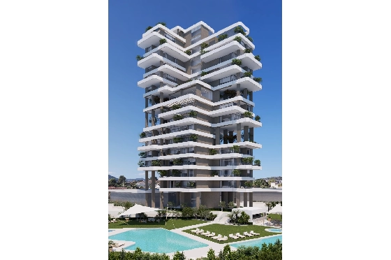 Apartment in Calpe(Calpe) zu verkaufen, Woongedeelte 91 m², 2 Slaapkamers, 2 Badkamers, Pool, ref.: VA-EBB18-19