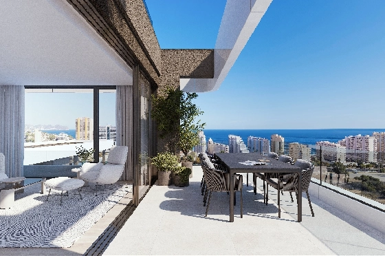 Apartment in Calpe(Calpe) zu verkaufen, Woongedeelte 106 m², 3 Slaapkamers, 2 Badkamers, Pool, ref.: VA-EBB24-2