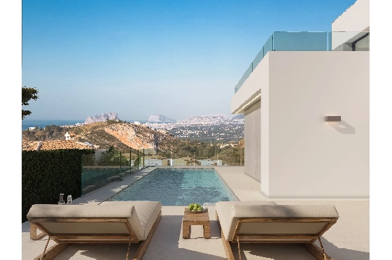 Villa in Benitachell(Cumbre del Sol) zu verkaufen, Woongedeelte 165 m², Grondstuk 963 m², 3 Slaapkamers, 3 Badkamers, Pool, ref.: VA-24182-4